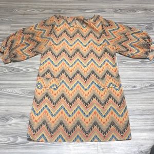 Pink Owl Shift Dress